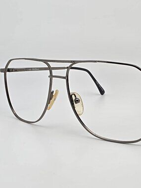 Bill Blass 812-3 Gunmetal Aviator Eyeglasses Frame w/ Flexhinge Hong Kong 60mm
